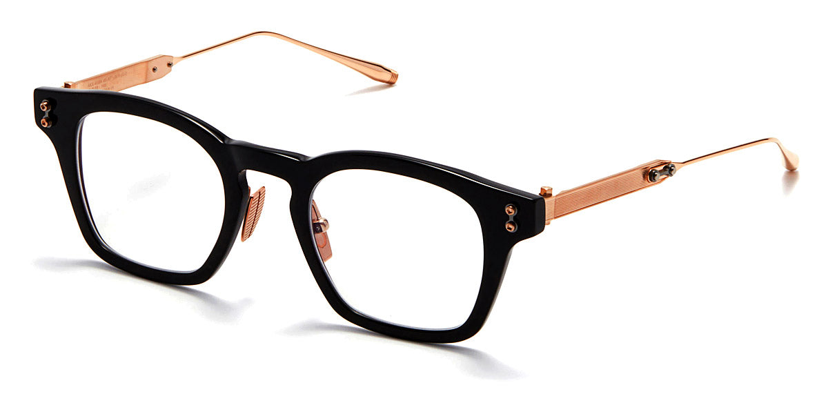 Akoni® Wise AF AKO Wise AF 418A 48 - Black/Brushed White Gold Eyeglasses