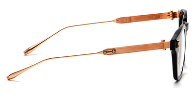 Akoni® Wise AF AKO Wise AF 418A 48 - Black/Brushed White Gold Eyeglasses