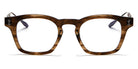 Akoni® Wise AF AKO Wise AF 418C 45 - Green Tortoise Swirl/Black Iron Eyeglasses