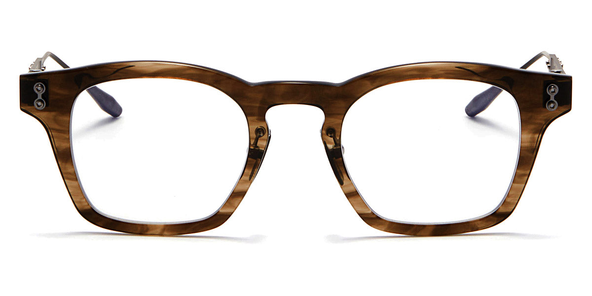 Akoni® Wise AF AKO Wise AF 418C 48 - Green Tortoise Swirl/Black Iron Eyeglasses