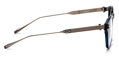 Akoni® Wise AF AKO Wise AF 418D 48 - Crystal Blue/Black Palladium Eyeglasses