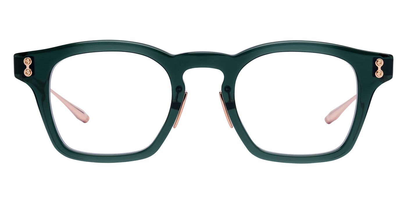 Akoni® Wise AF AKO Wise AF 418E 45 - Deep Emerald Green/12k Gold Eyeglasses
