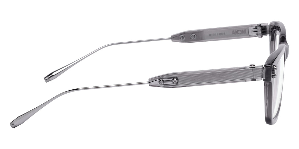 Akoni® Wise Four AKO Wise Four 530B 52 - Crystal Gray/Black Palladium Eyeglasses