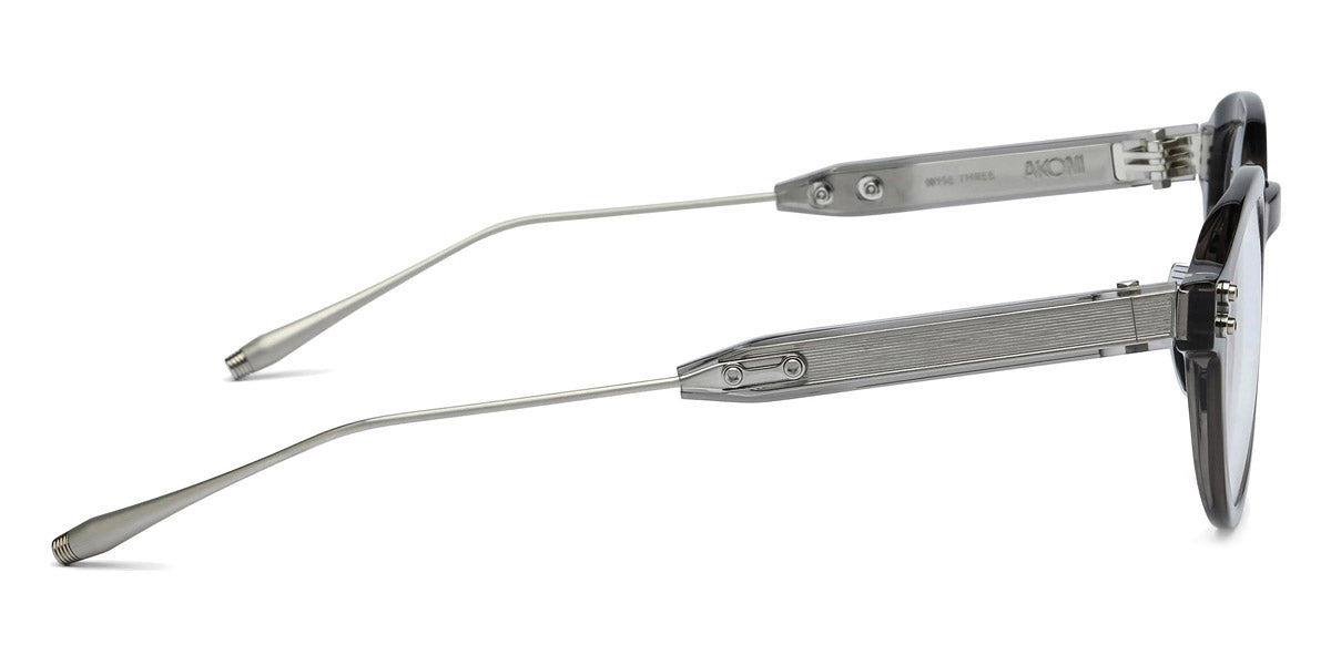 Akoni® Wise Three AF AKO Wise Three AF 520B 46 - Crystal Dark Gray/Palladium/Machine Silver Eyeglasses