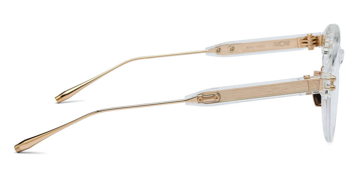 Akoni® Wise Three AF AKO Wise Three AF 520C 46 - Crystal Clear/12k Gold Eyeglasses
