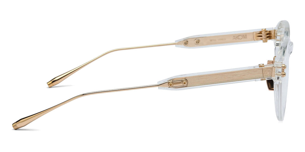 Akoni® Wise Three AF AKO Wise Three AF 520C 46 - Crystal Clear/12k Gold Eyeglasses