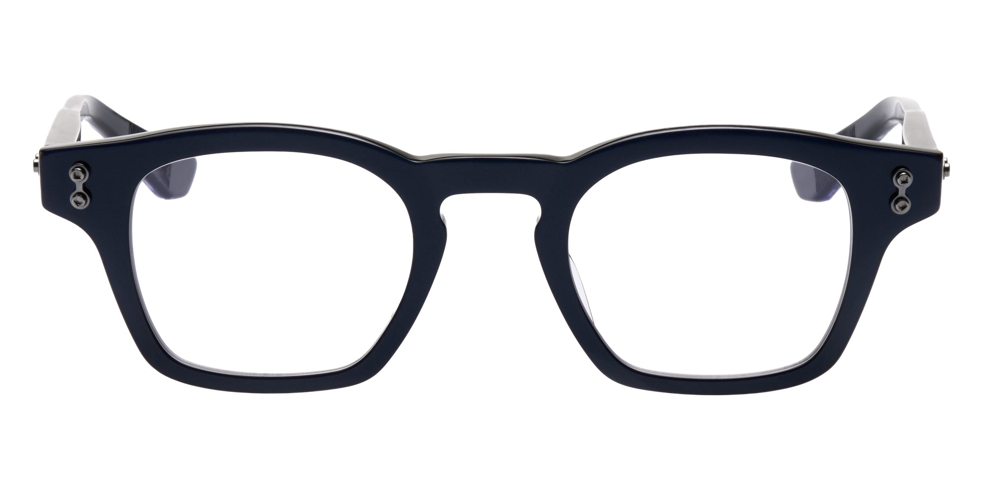 Akoni® Wise Two Rx AKO Wise Two Rx 516C 45 - Solid Blue Navy/Brushed Black Palladium Eyeglasses