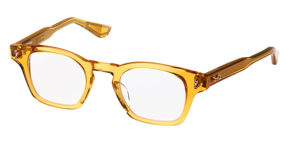 Akoni® Wise Two Rx AKO Wise Two Rx 516D 48 - Crystal Amber/Brushed 12k Gold Eyeglasses