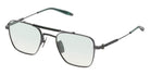 Akoni® Europa AKN AKS 200H 50 Eyeglasses - Brushed Black Iron w/Emerald Enamel/Crystal Deep Emerald/Light Deep Emerald Green gradient Lens
