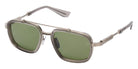 Akoni® Stellaris AKN AKS 541B 54 Sunglasses - Brushed Black Palladium/Crystal Grey/Dark Olive Lenses