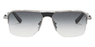 Akoni® Starliner AKN AKS 544B 57 Sunglasses - Brushed Black Palladium/Black/Grey Swirl/Dark Grey gradient Lenses