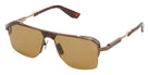 Akoni® Starliner AKN AKS 544C 57 Sunglasses - Antiqued 12k Gold w/ 12k Gold Details/Dark Havana/Senape Lenses