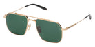 Akoni® Atlas AKN AKS 545A 55 Sunglasses - Brushed 12k Gold/Black/Deep Emerald Green Lenses