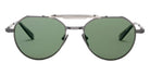 Akoni® Astrolis AKN AKS 546A 55 Sunglasses - Black Iron w/ Silver details/Grey Swirl/G15 Polarized Lenses