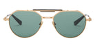 Akoni® Astrolis AKN AKS 546B 55 Sunglasses - Brushed 12k Gold/Black/Deep Emerald Green Lenses