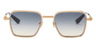 Akoni® Giano-Two AKN AKS 548A 50 Sunglasses - Brushed 12k Gold w/ Black Rhodium/Black/Moonlight Lenses