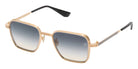 Akoni® Giano-Two AKN AKS 548A 50 Sunglasses - Brushed 12k Gold w/ Black Rhodium/Black/Moonlight Lenses
