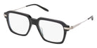 Akoni® Vera AKN AKX 543A 54 Eyeglasses - Black/Brushed Silver/Clear Lenses