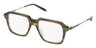 Akoni® Vera AKN AKX 543B 54 Eyeglasses - Green Swirl/Antiqued Silver/Clear Lenses