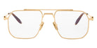 Akoni® Atlas AKN AKX 545C 55 Eyeglasses - 12k Gold/Red Havana/Clear Lenses