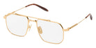 Akoni® Atlas AKN AKX 545C 55 Eyeglasses - 12k Gold/Red Havana/Clear Lenses