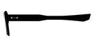 Akoni® Andra AKN AKX 549B 47 Eyeglasses - Black/Black Rhodium/Clear Lenses