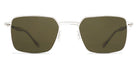 Mykita® ALCOTT MYK ALCOTT Shiny Silver / Raw Green Solid 51 - Shiny Silver / Raw Green Solid Sunglasses
