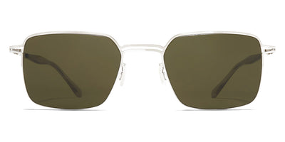 Mykita® ALCOTT MYK ALCOTT Shiny Silver / Raw Green Solid 51 - Shiny Silver / Raw Green Solid Sunglasses