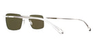 Mykita® ALCOTT MYK ALCOTT Shiny Silver / Raw Green Solid 51 - Shiny Silver / Raw Green Solid Sunglasses
