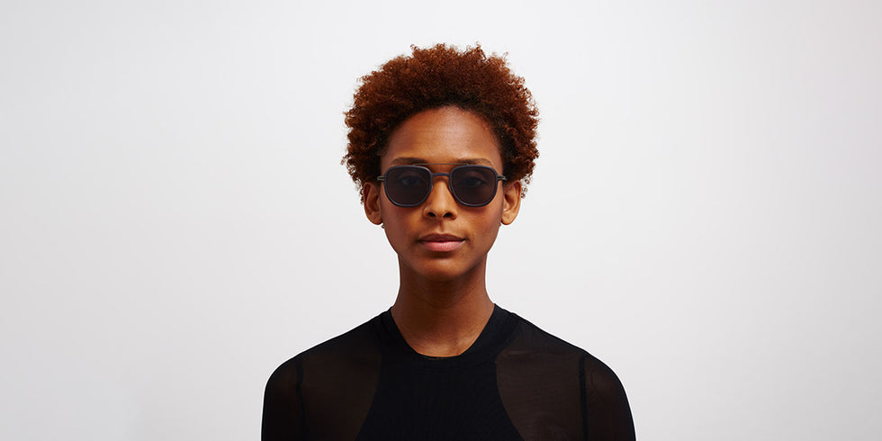Mykita® ALDER MYK ALDER MH60 Slate Grey/Shiny Graphite / Polarized Pro Hi-Con Grey 48 - MH60 Slate Grey/Shiny Graphite / Polarized Pro Hi-Con Grey Sunglasses
