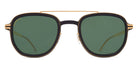 Mykita® ALDER MYK ALDER MH7 Pitch Black/Glossy Gold / Polarized Pro Green 15 48 - MH7 Pitch Black/Glossy Gold / Polarized Pro Green 15 Sunglasses