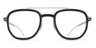 Mykita® ALDER MYK ALDER MH49 Pitch Black/Matte Silver 48 - MH49 Pitch Black/Matte Silver Eyeglasses