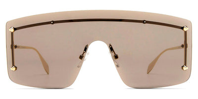 Alexander McQueen® AM0412S AM AM0412S 002 99 - Gold / Brown Lenses Sunglasses