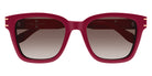 Alexander McQueen® AM0399SA AM AM0399SA 003 55 - Burgundy / Brown Gradient Lenses