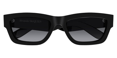 Alexander McQueen® AM0419S AM AM0419S 001 56 - Black / Gray Gradient Lenses Sunglasses