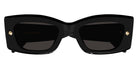 Alexander McQueen® AM0426S AM AM0426S 001 51 - Black / Gray Lenses