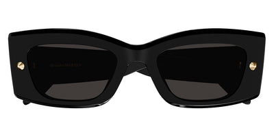 Alexander McQueen® AM0426S AM AM0426S 001 51 - Black / Gray Lenses Sunglasses