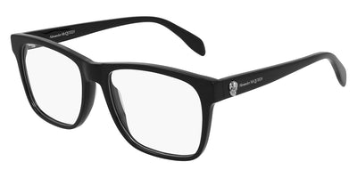 Alexander McQueen® AM0282O AM0282O 001 55 - Black Eyeglasses