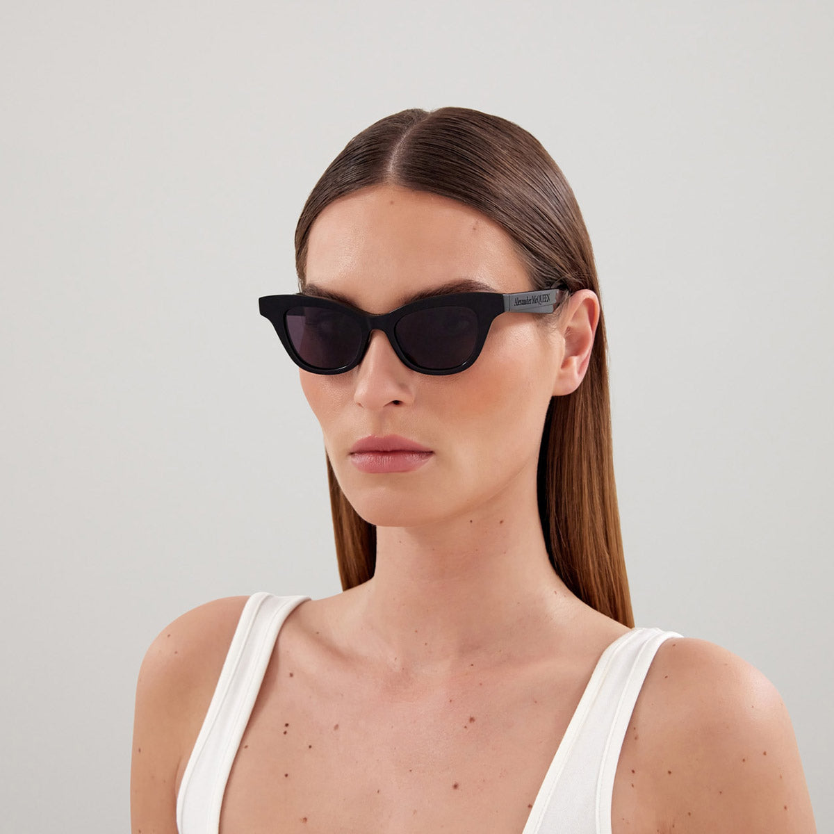 Alexander McQueen® AM0381S Cat-Eye Sunglasses EuroOptica™