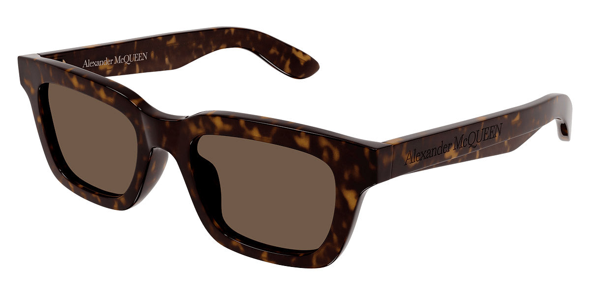 Alexander McQueen Square 60mm Sunglasses Brown Alexander McQueen® AM0431S Rectangle Sunglasses EuroOptica™ main image 4