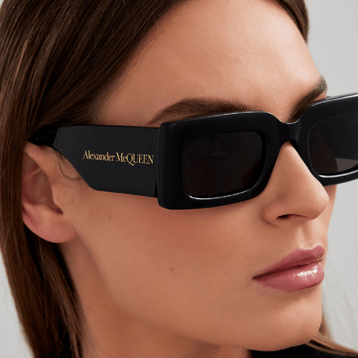 Alexander McQueen® AM0433S Rectangle Sunglasses EuroOptica™