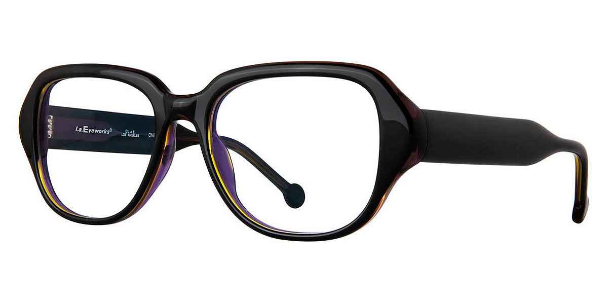L.A.Eyeworks® AMARO LA AMARO 1025 53 - Pitch Black Eyeglasses