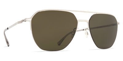 Mykita® AMOS MYK AMOS Shiny Silver / Raw Green Solid 60 - Shiny Silver / Raw Green Solid Sunglasses