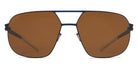 Mykita® ANGUS MYK ANGUS Silver/White / Polarized Pro Hi-Con Brown 56 - Silver/White / Polarized Pro Hi-Con Brown Sunglasses