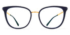 Mykita® ANNIKA MYK ANNIKA A76 Glossy Gold/Milky Indigo 50 - A76 Glossy Gold/Milky Indigo Eyeglasses