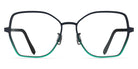 Blackfin® ANTIGUA BLF Antigua 1829 54 - Storm Navy Blue/Emerald Green Eyeglasses