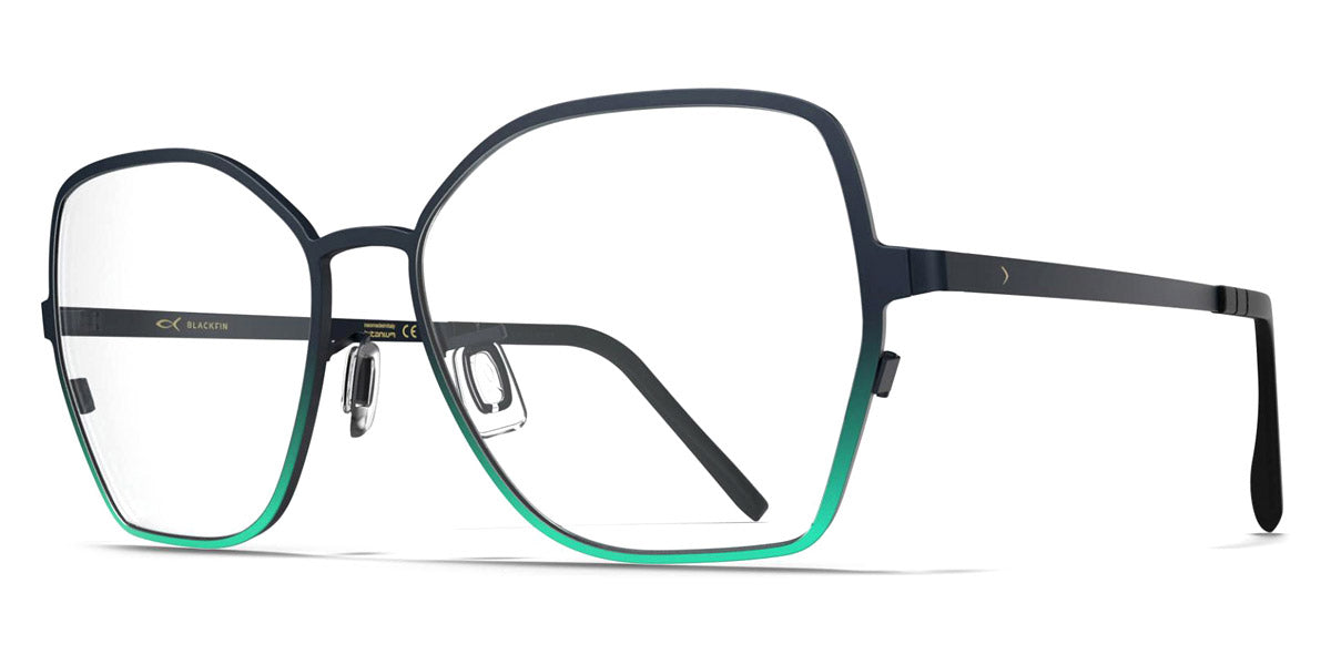 Blackfin® ANTIGUA BLF Antigua 1829 54 - Storm Navy Blue/Emerald Green Eyeglasses