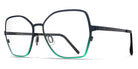 Blackfin® ANTIGUA BLF Antigua 1829 54 - Storm Navy Blue/Emerald Green Eyeglasses