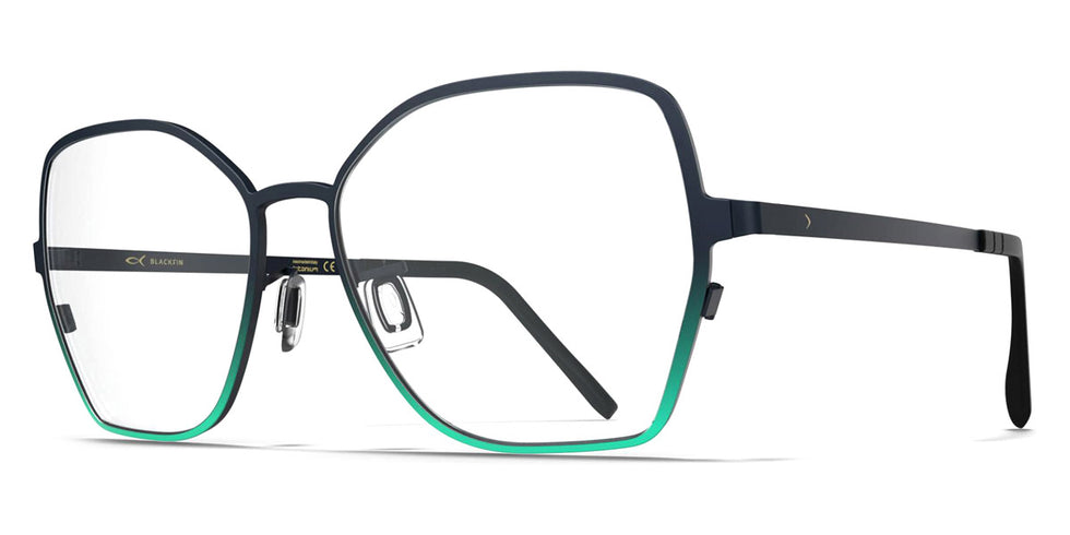 Blackfin® ANTIGUA BLF Antigua 1829 54 - Storm Navy Blue/Emerald Green Eyeglasses