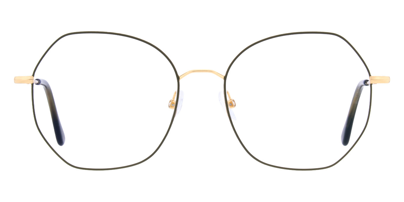 Andy Wolf® 4822 ANW 4822 06 52 - Green/Gold Eyeglasses